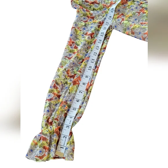 & Other Stories Floral Ruffled Minidress, Cottagecore, Boho, Romantic, Women's 0 - Picture 12 of 12